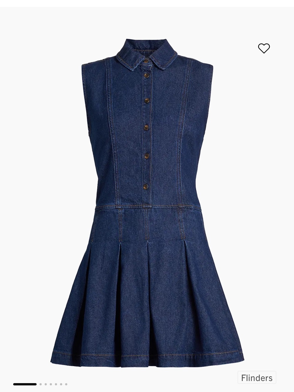 NWT Reformation Arella Denim Mini Dress Size 2